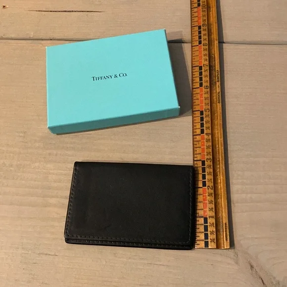 Tiffany & Co. Black Leather Card Holder - Picture 6 of 6